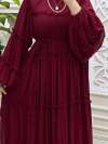 Ahenk Elbise Bordo