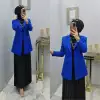 Astarlı Blazer Ceketim Saks Mavisi