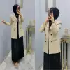 Astarlı Blazer Ceketim Krem