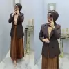 Astarlı Blazer Ceketim Kahverengi