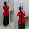 Astarlı Blazer Ceketim Kırmızı