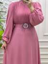 Defile Elbise Pembe