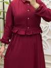 Elçin Elbise Bordo