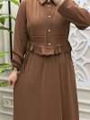 Elçin Elbise Kahverengi