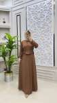 Elçin Elbise Kahverengi