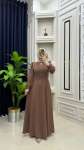 İrem Elbise Kahverengi