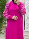 Karamel Triko Elbisem Pembe