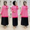 Kare Tunik  Koyu Pembe