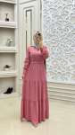 Kat Kat Fitilli Elbise Pembe