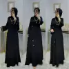 Kolları Taşlı Zarif Elbisem  Siyah