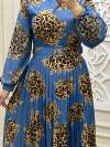 Leopar Elbisem Mavi Mavi
