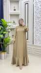 Lima Saten Elbise Camel