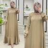 Lima Saten Elbise Camel