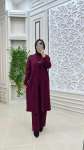 Nehir 3 lü Takımım Bordo