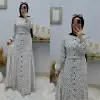 Önü Düğmeli Beli İpli Elbisem Beyaz