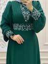 Tesettür Hürrem Elbise Zümrüt