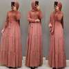 Yeni Model Şifon Elbisem Pembe