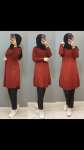 Yeni Model Triko Tunik  Bordo