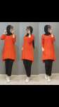Yeni Model Triko Tunik Turuncu