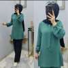 Yeni Model İtal Ayrobin Tunik Mint Yeşili