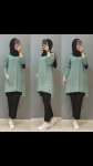 Yeni Model Triko Tunik Mint Yeşili