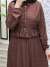Esinti Elbise  Kahverengi