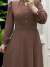 İrem Elbise Kahverengi