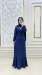 Tesettür Kuğu Elbise  Lacivert