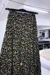 Yeni Model Şifon Eteğim Siyah Sari