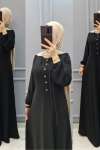 Yeni Model Kadife Elbisem Siyah